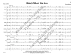 Ready When You Are - Beach - Jazz Ensemble - Gr. Very Easy
