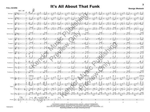 It\'s All About that Funk - Shutack - Jazz Ensemble - Gr. Medium Easy