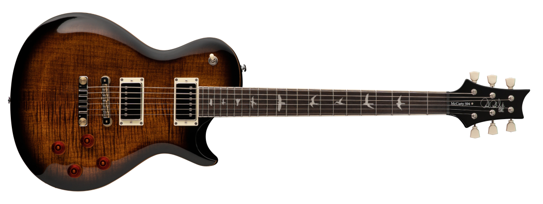 SE McCarty 594 Singlecut Electric Guitar with Gigbag - Black Gold Burst