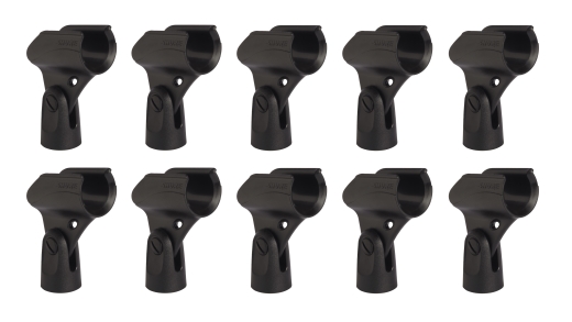 Shure - A25D Stand Adaptors/Microphone Clips (10 Pack)