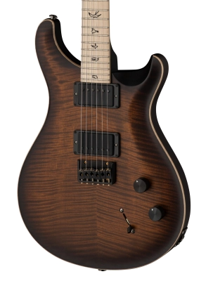 DW CE 24 Hardtail - Dustie Waring Electric Guitar with Gig Bag - Burnt Amber Smokeburst