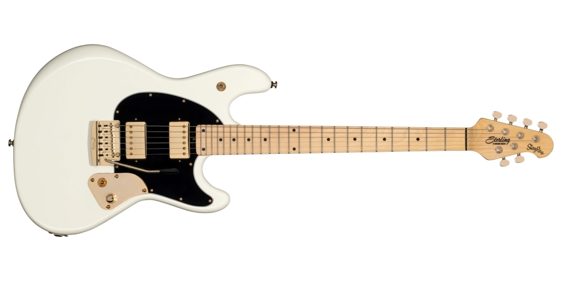 Jared Dines Signature StingRay Guitar w/Gig Bag - Olympic White