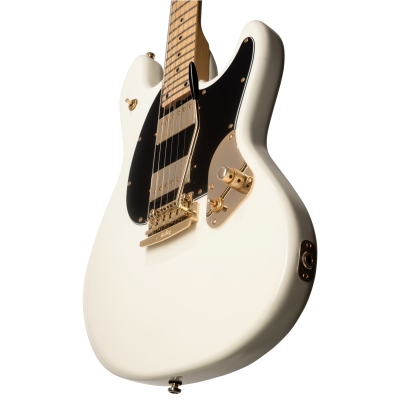 Jared Dines Signature StingRay Guitar w/Gig Bag - Olympic White