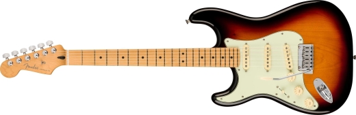 Player Plus Stratocaster, Left-Hand, Maple Fingerboard - 3-Colour Sunburst