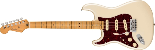 Player Plus Stratocaster, Left-Hand, Maple Fingerboard - Olympic Pearl