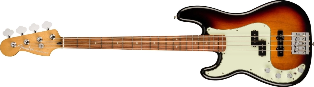 Player Plus Precision Bass, Left-Hand, Pau Ferro Fingerboard - 3-Colour Sunburst