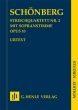G. Henle Verlag - String Quartet No. 2 Op. 10 with Soprano Part - Schoenberg/Scheideler - Study Score