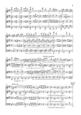 String Quartet No. 2 Op. 10 with Soprano Part - Schoenberg/Scheideler - Study Score