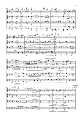 String Quartet No. 2 Op. 10 with Soprano Part - Schoenberg/Scheideler - Study Score