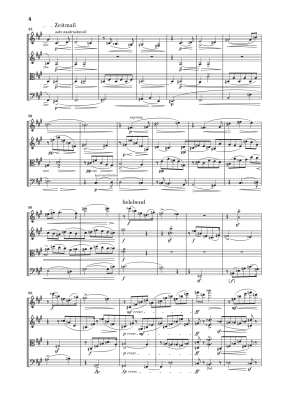 String Quartet No. 2 Op. 10 with Soprano Part - Schoenberg/Scheideler - Study Score