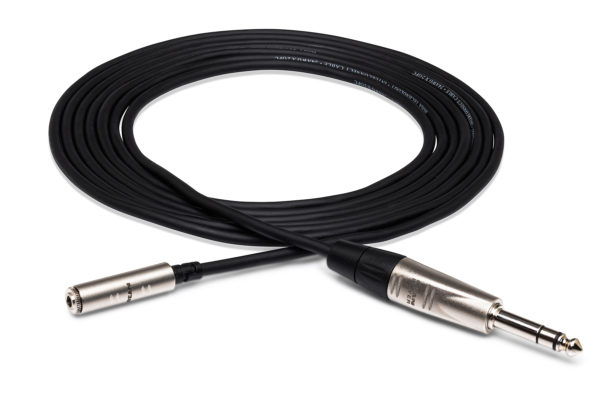 REAN 3.5mm TRS to 1/4\'\' TRS Pro Headphone Adapter Cable - 5\'