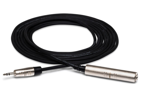 REAN 1/4\'\' TRS to 3.5mm TRS Pro Headphone Adapter Cable - 5\'