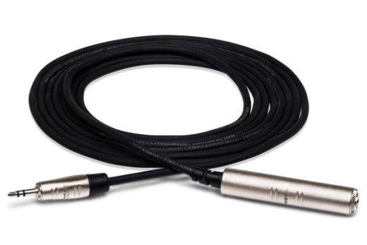 Hosa - REAN 1/4 TRS to 3.5mm TRS Pro Headphone Adapter Cable - 5