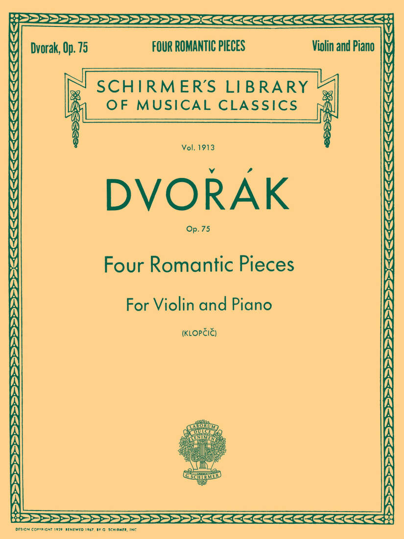 Four Romantic Pieces, Op. 75