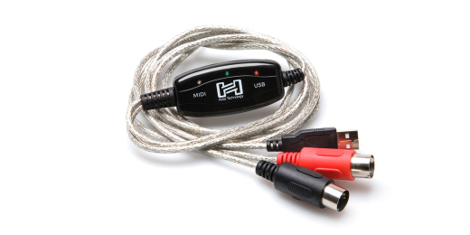 Hosa - MIDI I/O to USB Type A TRACKLINK MIDI to USB Interface Cable - 6