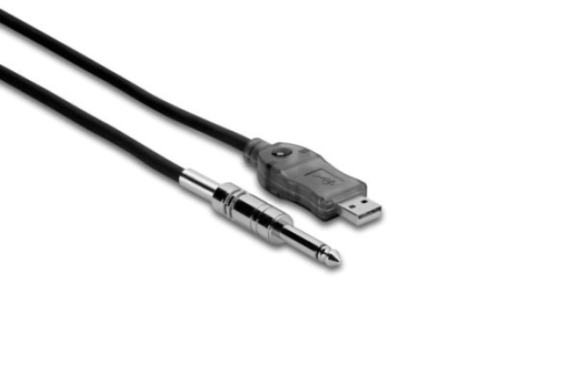 Hosa - 1/4 TS to USB Type A TRACKLINK USB Interface - 10