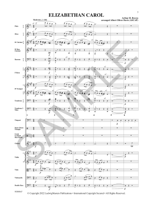 Elizabethan Carol - Brown/Davis - Full Orchestra - Gr. 3