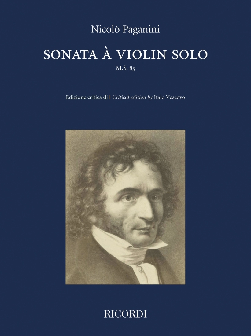 Sonata for Violin Solo (M.S. 83) - Paganini - Book