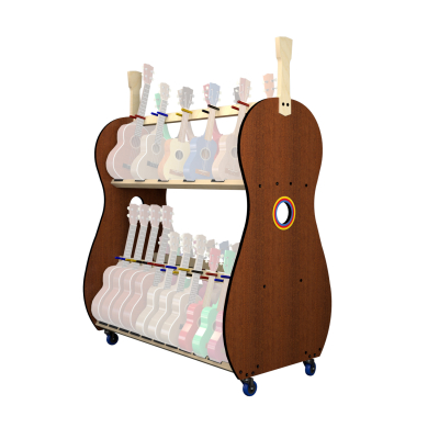 A&S Crafted Products - Band Room Mobile 30-Ukulele Rack