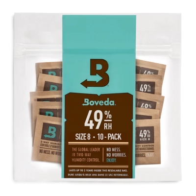 Boveda - Paquet de 10sachets de taille8 pour contrle de lhumidit des petits bois (humidit relative de 49%)