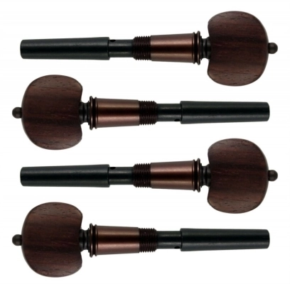 Bosco Violin Supply - Perfection 7.8mm Violin Peg Set - Hill - Rosewood