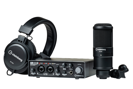 Steinberg - UR22C USB Audio Interface, Studio Microphone and Headphones Recording Pack