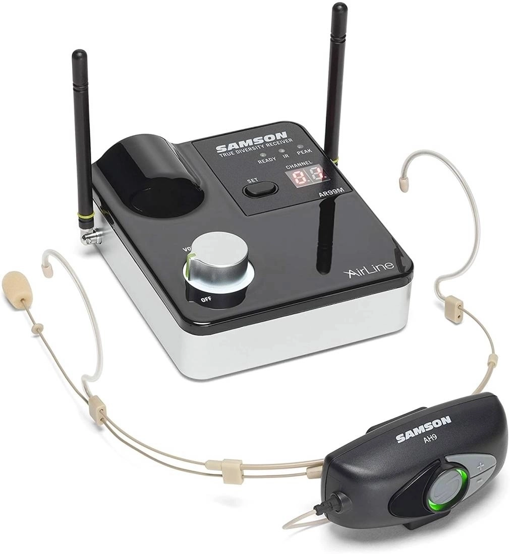 Airline 99m Double Earset Wireless Microphone System (D-Band)