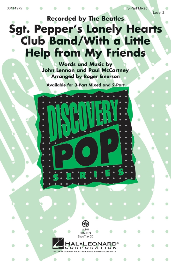 Sgt. Pepper\'s Lonely Hearts Club Band/With a Little Help From My Friends - Beatles/Emerson - 3pt Mixed