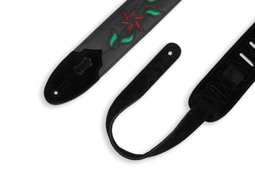 2.5\'\' Flowering Vine Strap - Black/Red