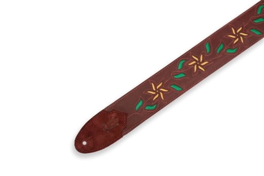 2.5\'\' Flowering Vine Strap - Burgundy/Yellow