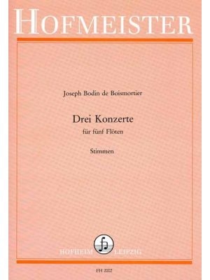 Drei Konzerte, op. 15, I - III - Boismortier/Glasenapp - Five Flutes