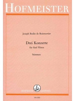 Drei Konzerte, op. 15, I - III - Boismortier/Glasenapp - Five Flutes