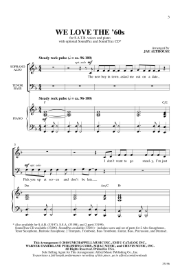 We Love the \'60s (Medley) - Althouse - SATB