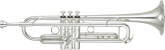Yamaha Band - Xeno Series Trumpet- Reverse Tuning Slide - Silver Plated