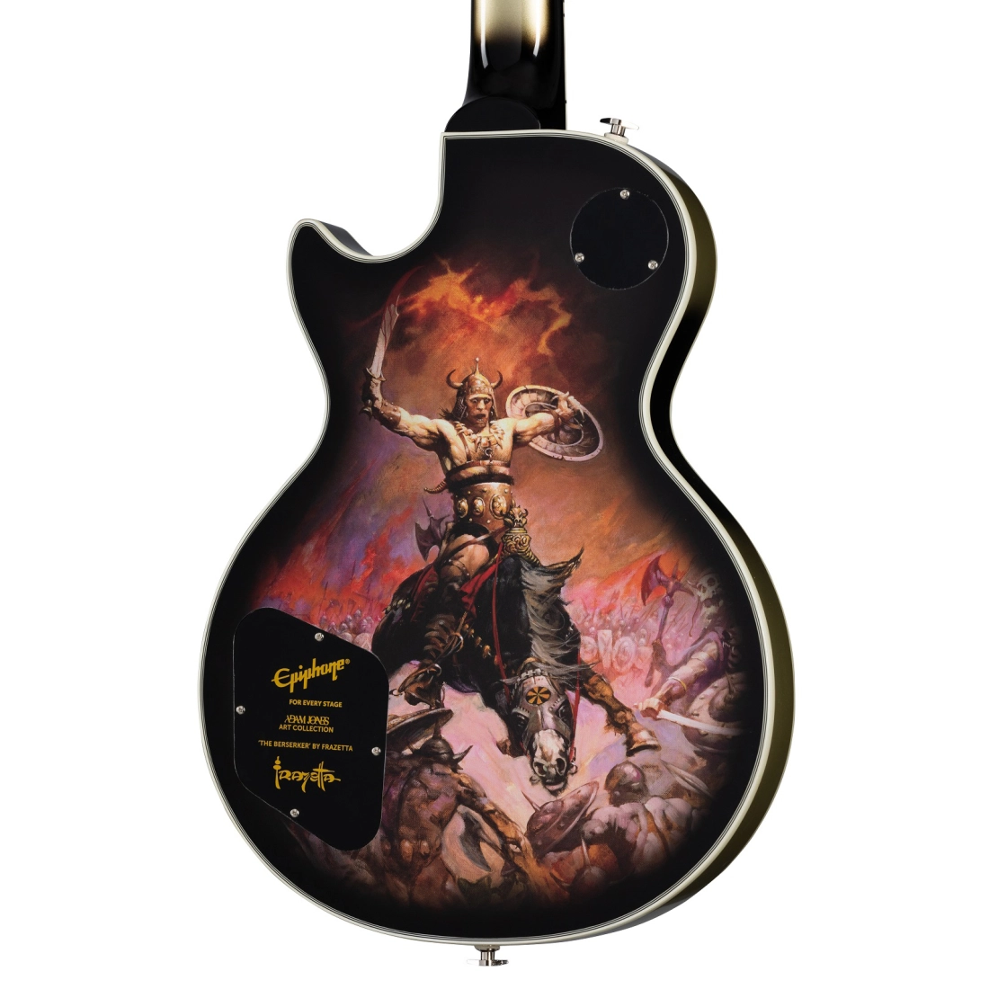 Adam Jones Les Paul Custom Art Collection Frazetta \'\'Berserker\'\' w/Case - Antique Silverburst