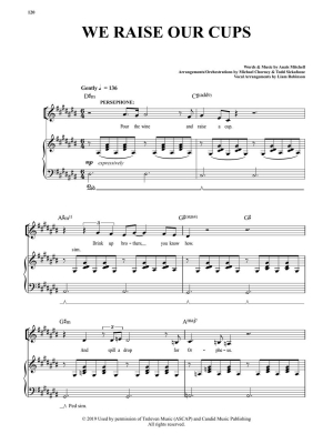 Hadestown - Mitchell - Piano/Vocal/Guitar - Book