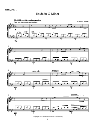 Etudes for Solo Piano (Twenty-Six Etudes) Volume 1 - Adams - Piano - Book