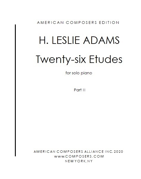 Etudes for Solo Piano (Twenty-Six Etudes) Volume 2 - Adams - Piano - Book