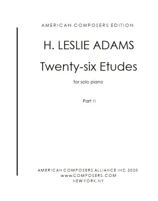 American Composers Alliance - Etudes for Solo Piano (Twenty-Six Etudes) Volume 2 - Adams - Piano - Book