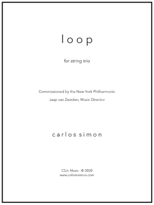 Bill Holab Music - Loop Simon Trio de cordes Partition de chef et partitions individuelles