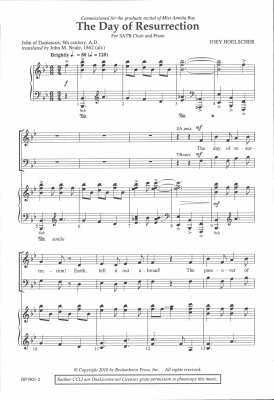 The Day of Resurrection - Hoelscher - SATB