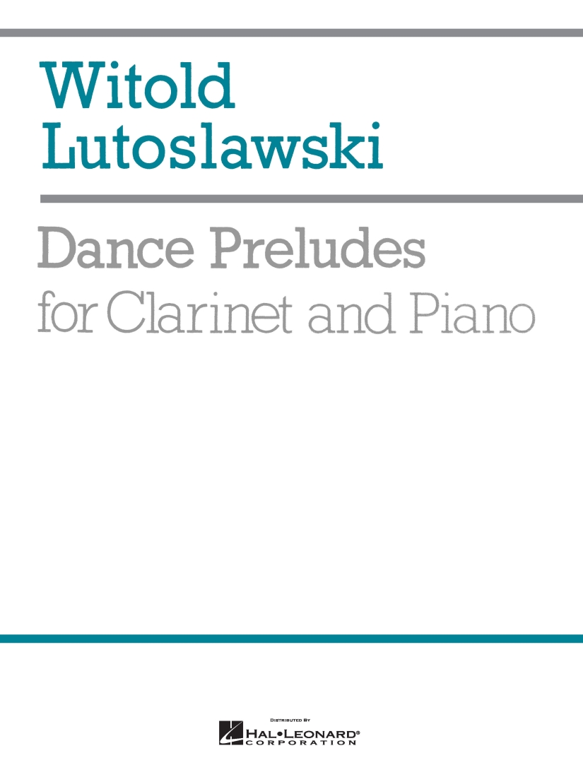 Dance Preludes - Lutoslawski - Clarinet/Piano - Book