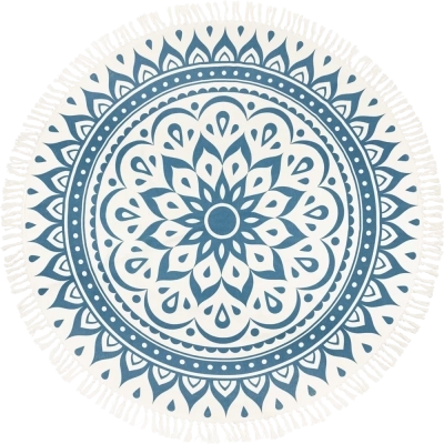 Meinl - Floral Design Meditation Rug - Navy Blue