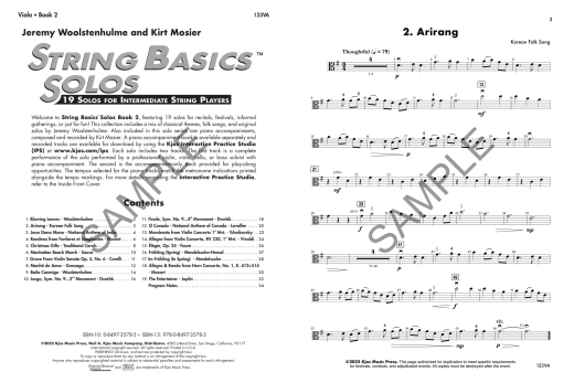 String Basics Solos Book 2 - Woolstenhulme/Mosier - Viola - Book/Audio Online