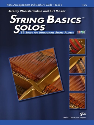 Kjos Music - String Basics Solos Book2 Woolstenhulme, Mosier Accompagnement de piano et guide denseignement Livre avec fichiers audio en ligne