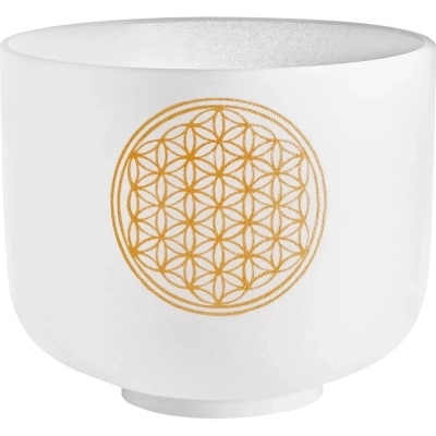 Meinl - 8 Planetary Tuned Crystal Singing Bowl - Flower of Life
