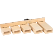 5-Piece Wood Temple Block Set