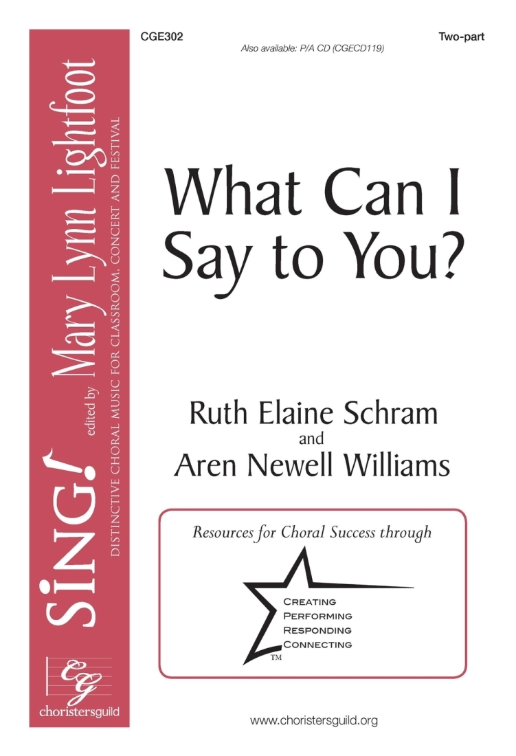 What Can I Say to You? - Schram/Williams - 2pt