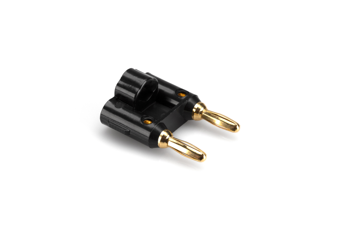 Connector, Dual Banana - Black