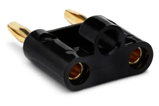 Connector, Dual Banana - Black